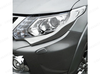 Chrome Head Light Garnish Fiat Fullback 2016 Onwards