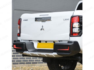 Mitsubishi L200 Series 6 2019 On Rear Bumper Trim in Matt Black