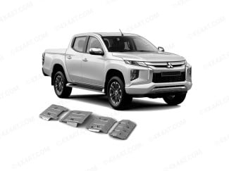 Mitsubishi L200 Series 6 Under Body Protection Kit - Aluminium