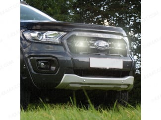 Ford Ranger with bonnet guard and lazer lamp grille kit