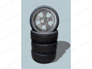 Wheel and Tyre Package 22 x 9.5 Mitsubishi L200 Mk3 & Mk4 Miami Satin Alloy Wheel and Accelera 285 35 22 Tyres