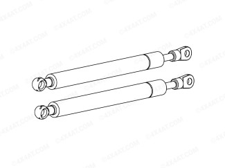 Mountain Top Ex/Cab Lid Pair of Gas Struts - A06A