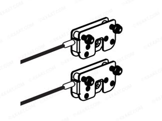Mountain Top Complete Side Locks+Cables (Pair)