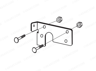 Mountain Top Lid Plate Bracket for Lock (Old Style) - A13A