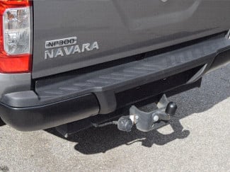 Nissan Navara NP300 2015 on Black Powder Coat Finish Rear Bumper