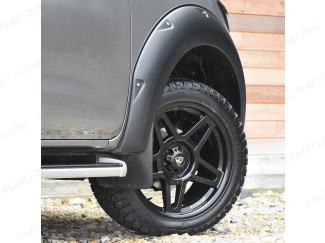 Nissan Navara NP300 2017 Wheel Arch Kit (With AdBlue filler on RHS) In Matt Black