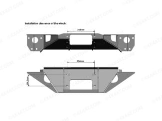 Isuzu D-Max recovery winch bumper