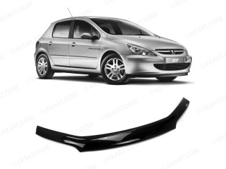 Peugeot 307 Dark Smoke Bonnet Bug Shield