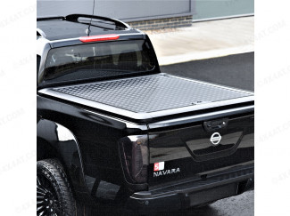 NISSAN NAVARA PROTOP CHEQUER PLATE LID - BLACK CHEQUER PLATE FINISH