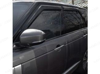 Dark smoke, tinted Range Rover L405 2013 on wind deflectors