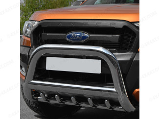 Ford Ranger 2012-2019 90mm Stainless Steel A-Bar with Axle Bars