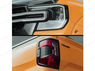 Ford Ranger 2023- Predator Light Garnish Trims -  Full Set in Gloss or Matt Black Option