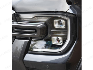 Matt Black Headlight Covers for 2023- Ford Ranger