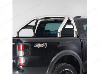 Single Hoop Horizontally Supported Sports Bar For Ford Ranger T6 2012 On Double Cab
