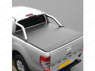 Ford Ranger 2019 On Double Cab Soft Tonneau Cover To Fit With OE Roll Bar