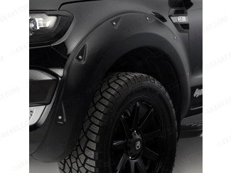 Ford Ranger Wheel arches in Matte Black with rivets