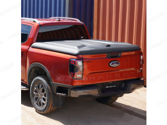 Ford Ranger 2019 On Aeroklas Speed Tonneau Cover in Black
