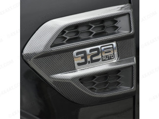 Carbon fibre side wing garnish cover for Ford Ranger 2016-2019