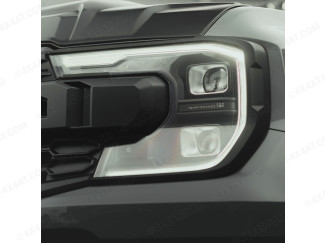Matt Black Headlight Covers for 2023- Ford Ranger Raptor