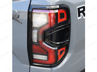 Ford Ranger Raptor 2023- Tail Light Covers - Matt or Gloss Black Option