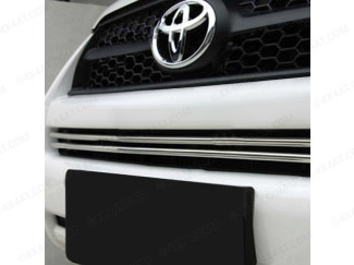 Stainless Steel Front Bumper Grille Trim Kit For Toyota Rav4 5