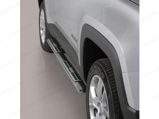 Jeep Renegade 2015- Stainless Steel Side Bars with Alloy Treads