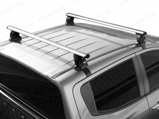 Roof bars fitted to a Mitsubishi L200 double cab pickup truck