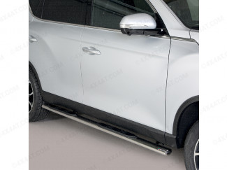 Side Bars Stainless Steel Ssangyong Rexton Misutonida Italy. 