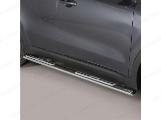 Kia Sportage 2010-2016 Stainless Steel Side Bars with Steps
