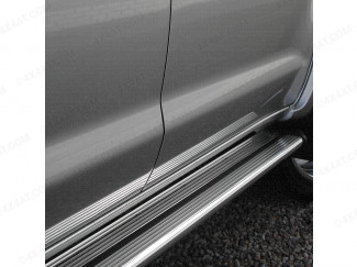 Nissan Xtrail Mk3 2008 Onwards Style 4 Polished Alloy Side Step Runners