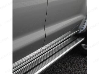 Hyundai Santa Fe Mk2 2004-2006 Style 4 Polished Alloy Side Step Runners