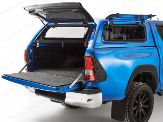 Aeroklas Leisure canopy with lift up side windows for Toyota Hilux double cab