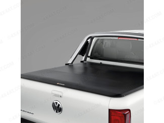 VW Amarok Double Cab Soft Roll-up Tonneau Cover To Fit With OE Roll Bar