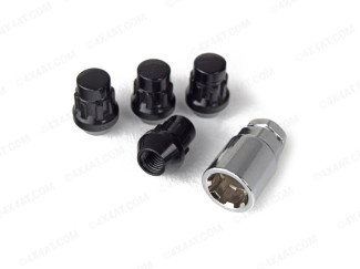 12mm x 1.5mm Black Locking Wheel Nuts