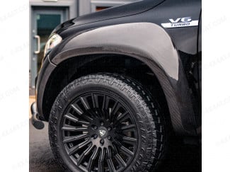 Close up of Ultra Wide Carbon Wheel Arches