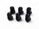 12mm x 1.5mm Hawke Wheel Nuts Black - Set of 24