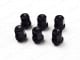 12mm x 1.25mm Predator Hurricane Wheel Nuts Black Set of 24