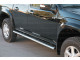 Isuzu Rodeo Mk2 2007-2011 Stainless Steel Side Bars with Black Treads