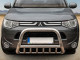 Mitsubishi Outlander 2012-2016 Stainless Steel 70mm A-Bar with Axle Bars