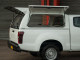 Nissan Navara 2015 Extra Cab Pro//Top Gullwing Canopy In QM1 White With Glass Rear Door
