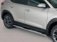 Hyundai Tuscon 2018 Onwards Oval Stainless Steel Side Bars With Step Moulds