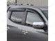Set of 4 Dark Smoke Adhesive Fit Tinted Wind Deflectors for Mitsubishi Triton L200 (15 on)