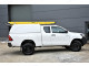 Hilux Extra Cab Tradesman Canopy Solid Rear Door In 040 White Ladder Rack Compatible
