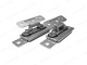 Pair of Stainless Steel ProTop Tailgate Hinges