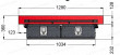 Dimensions for drawer and roller top