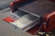 Double cab pickup truck aluminium tool box storage