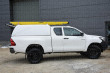 Mitsubishi L200 Series 5 Club Cab Canopy - Pro//Top Tradesman Hard Top with Solid Tailgate in W32 White