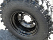 Black modular steel alloy wheel
