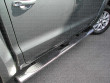 Close-up overview of the VW Amarok 2011-2020 Stainless Steel Side Bars with Oval Steps