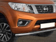 Close-up view of the 63mm Stainless Steel Spoiler Bar fitted on the Nissan Navara NP300